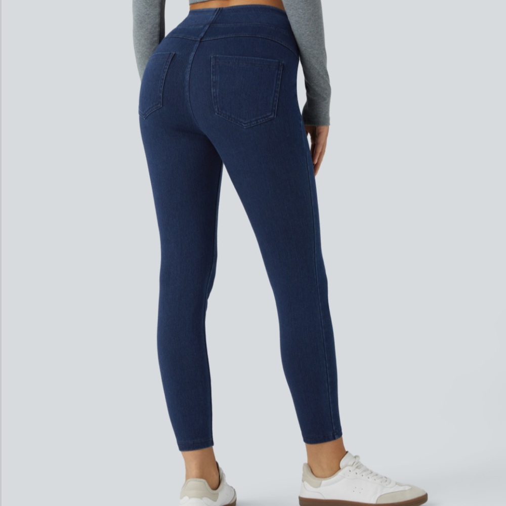 Halara Flex High Waisted Pocket Denim Casual Leggings